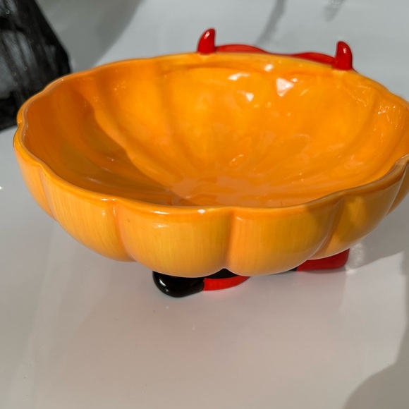 Cutest Little Devil Pumpkin Ceramic Bowl - Picture 5 of 9
